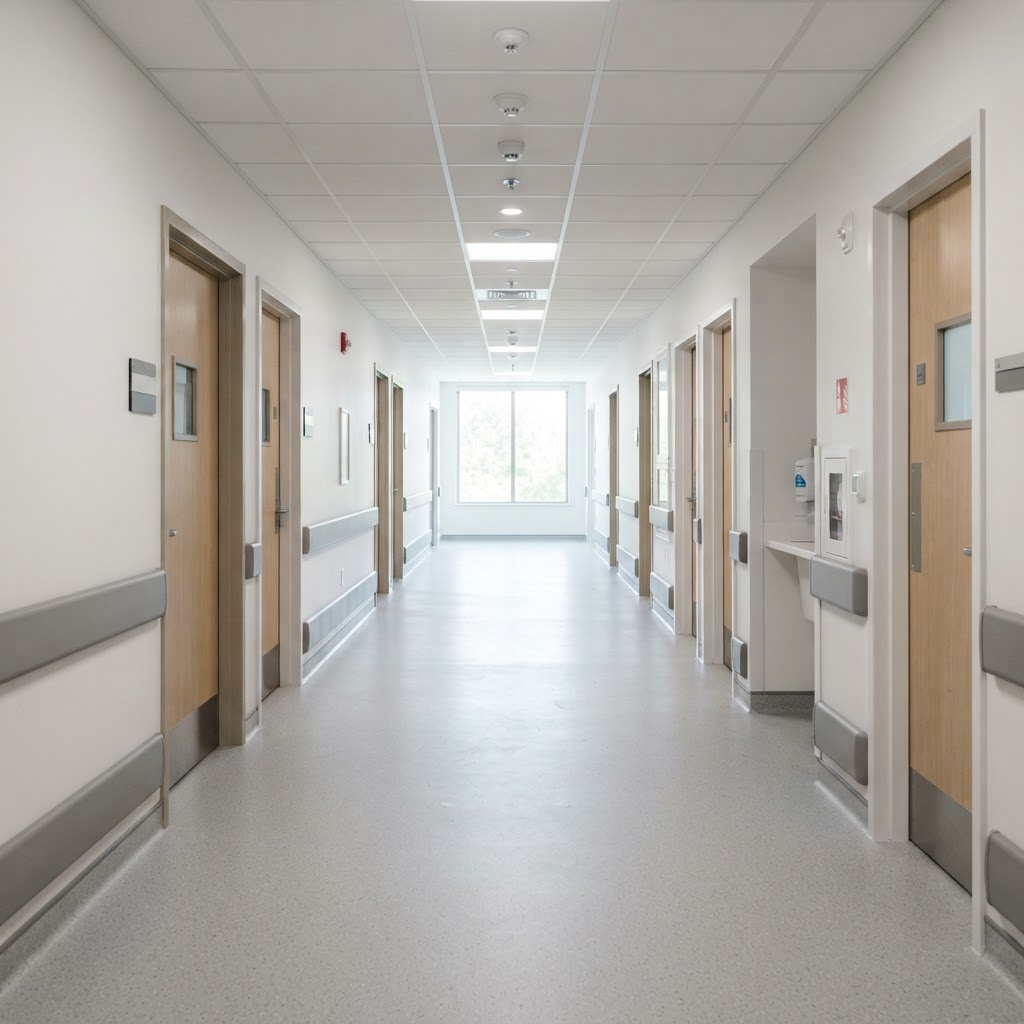 Sistema de pisos hospitalarios